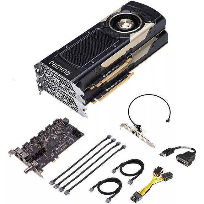 PNY VCQGV100SYNC-2GVKIT NVIDIA Quadro GV100 Graphic Card + Sync II (Turnkey Kit) - 64 GB HBM2