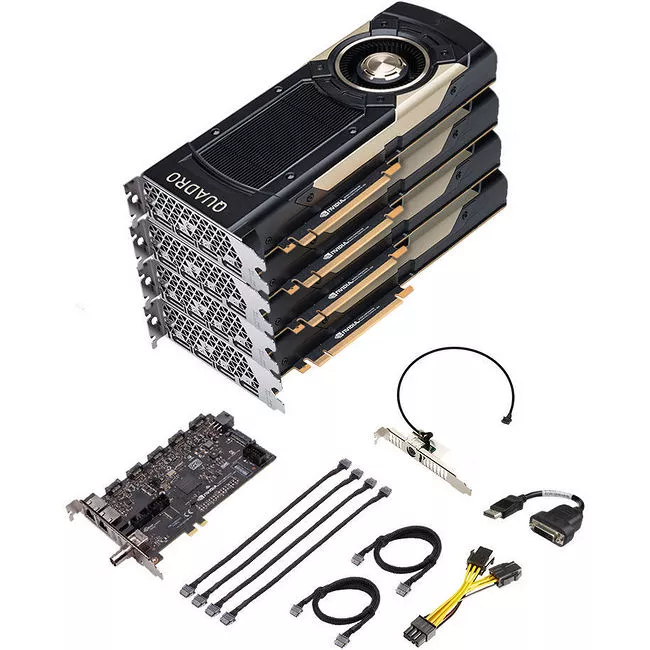 PNY VCQGV100SYNC-4GVKIT NVIDIA Quadro GV100 Graphic Card + Sync II (Turnkey Kit) - 128 GB HBM2