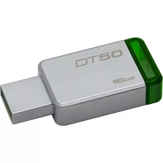 Kingston DT50/16GBBK 16 GB USB 3.0 DataTraveler 50 (METAL/GREEN) 