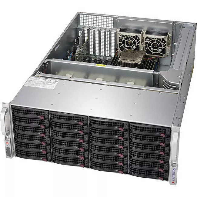 Supermicro SSG-6048R-E1CR24H 4U Rack Barebone System - Intel C612 Chipset - 2X Socket LGA 2011-v3