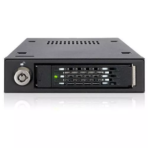 ICY DOCK MB601VK-B Drive Bay Adapter for 3.5" SAS, Serial ATA - Internal - Matte Black