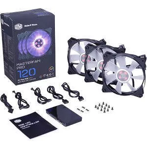 Cooler Master MFY-F2DC-113PC-R1 MasterFan Pro 120 Air Flow RGB 3 in 1 with RGB LED Controller