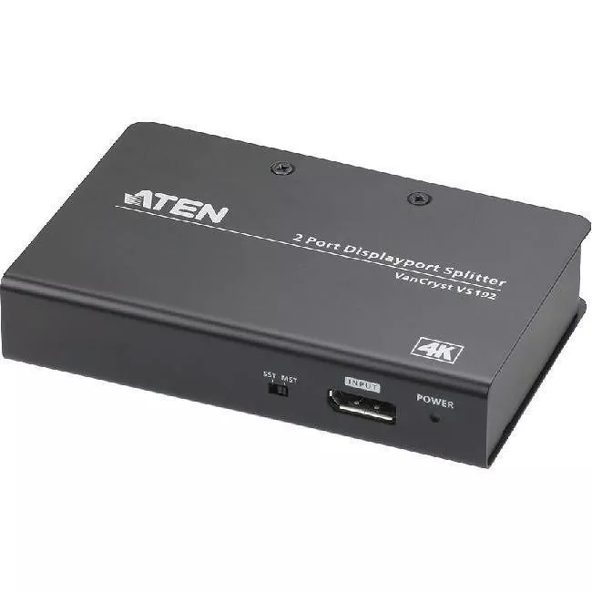 ATEN VS192 2-Port 4K DisplayPort Splitter-TAA Compliant