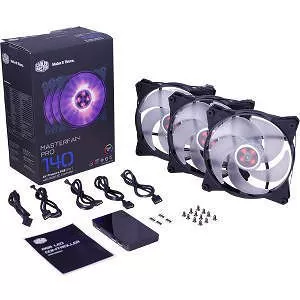 Cooler Master MFY-P4DC-153PC-R1 MasterFan Pro 140 Air Pressure RGB 3 in 1 with RGB LED Controller