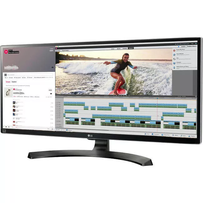 LG 34UM88-P Ultrawide 34" Class WQHD LCD Monitor - 21:9 - Black, Silver