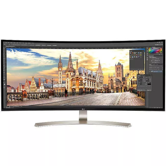 LG 38UC99-W Ultrawide 38" Class WQHD+ Curved Screen LCD Monitor - 21:9 - Black