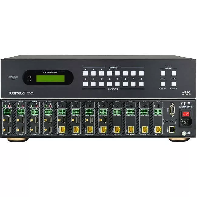 KanexPro MX-HDBASE8X8-4K KanexPro 4K HDBaseTΡ 8x8 Matrix Switcher