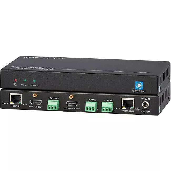 KanexPro EXT-HDRPT100M Professional HDBaseT™ Repeater with 1x2 DA & Loop Out