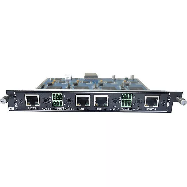 KanexPro MOD-IN-CAT6-4K 4-Input HDBaseT card for Modular Matrix with 4K Support