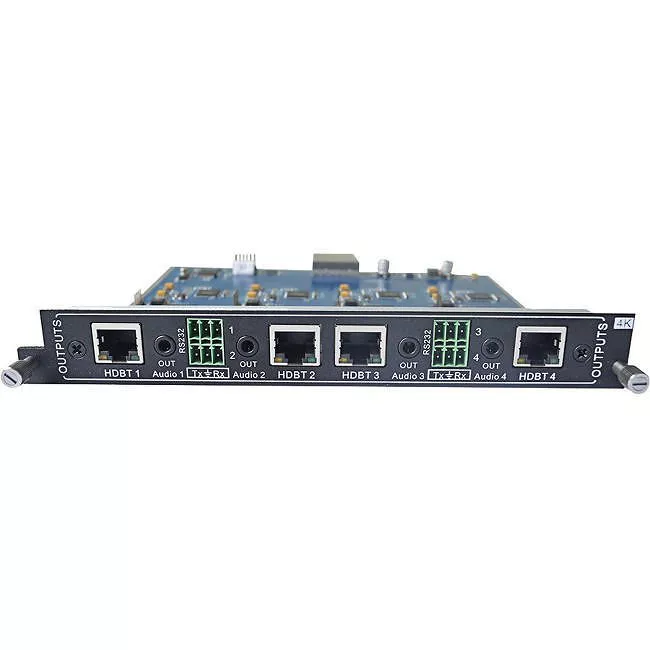 KanexPro MOD-OUT-CAT6-4K 4-Output HDBaseT Card for Modular Matrix with 4K
