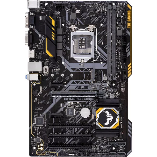 ASUS TUF H310-PLUS GAMING Desktop Motherboard - 1x Socket H4 LGA-1151 - Intel H310 - 2x DDR4 - 1x M.2 - 1x PCIe x16 - ATX