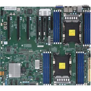 Supermicro MBD-X11DPG-QT-B Server Motherboard - 2x Socket P LGA-3647 - Intel C621 - 16x DDR4 - RAID - 1x M.2 - 6x PCIe x16 - Proprietary Form Factor