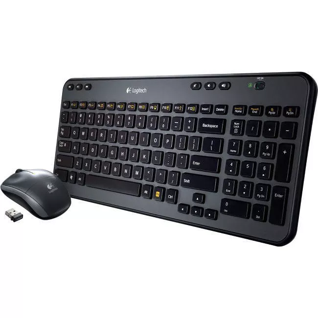 Logitech 920-003376 MK360 Full-size Wireless Scissor Keyboard and Mouse - Black