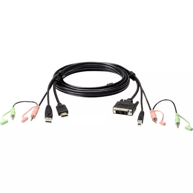 ATEN 2L7D02DH 1.8M USB HDMI to DVI-D KVM with Audio Cable