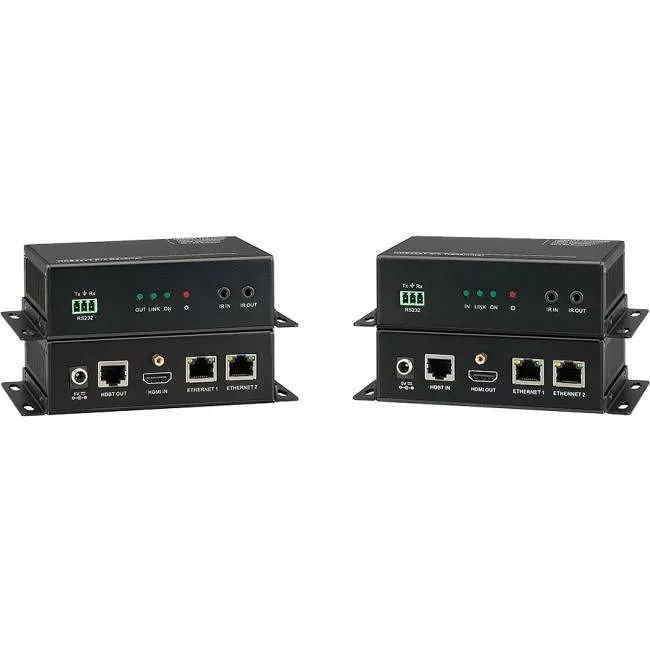 KanexPro HDBASE100ME 100-Meter HDMI Extender w/ 2-Port Ethernet Switch w/ 4K UHD
