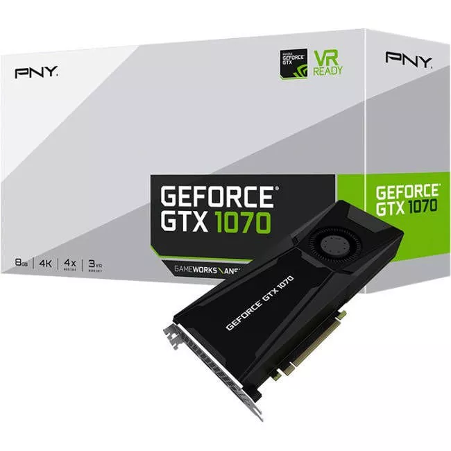 PNY VCGGTX10708PB-CG2 NVIDIA GeForce GTX 1070 Graphic Card - 8 GB GDDR5
