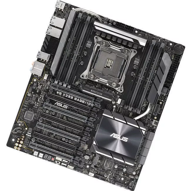ASUS WS X299 SAGE/10G Workstation Motherboard - 1x Socket R4 LGA-2066 - Intel X299 - 8x DDR4 - RAID - 2x M.2 - 7x PCIe x16 - 2x RJ-45 - SSI CEB