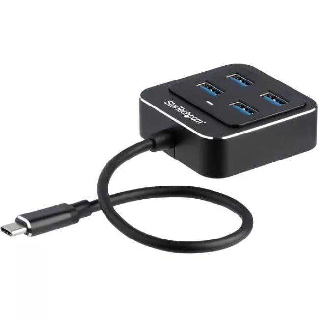 StarTech HB31C4AB 4-Port USB-C Hub - USB C to USB 3.1 Gen 2 Hub - 10Gbps - Bus Powered