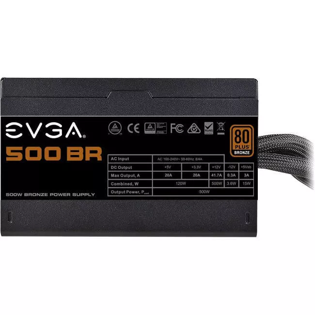 EVGA 100-BR-0500-K1 BR Power Supply - 500 W