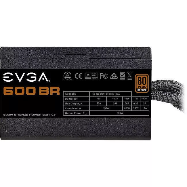 EVGA 100-BR-0600-K1 600BR Power Supply - 600 W