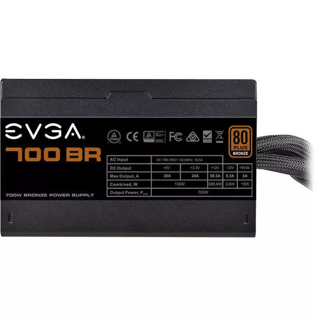 EVGA 100-BR-0700-K1 700BR Power Supply - 700 W
