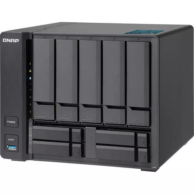 QNAP TVS-951X-8G-US 7th-gen Intel Celeron 3865U 9-bay 10GbE Multimedia NAS