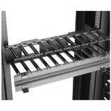 Eaton SB87019S2FB RCM+ Horizontal Cable Manager, 19" Rackmount, 2 RMU, Flat Black