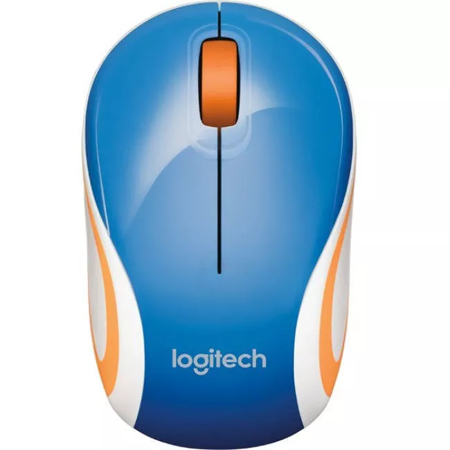Logitech 910-002728 M187 Wireless - Optical - Mini Mouse - Blue