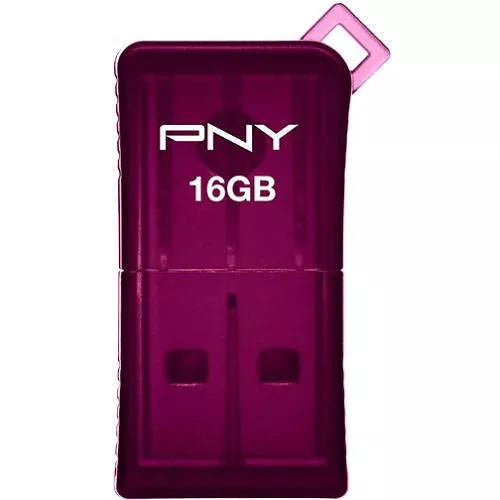 PNY P-FDU16GX2SLK-GE 16 GB Micro Sleek Attache' USB 2.0 Flash Drives