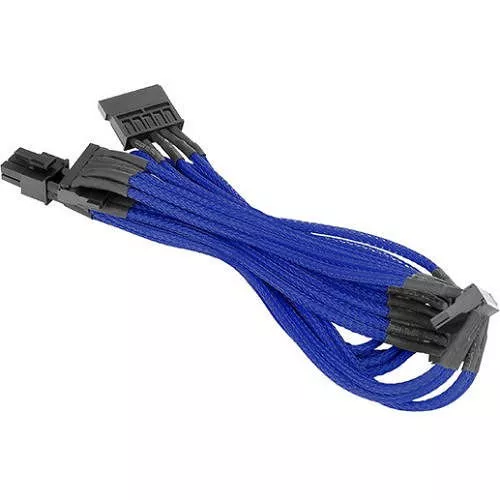 Thermaltake AC-012-CN5NAN-PB Individually Sleeved SATA Cable - Blue