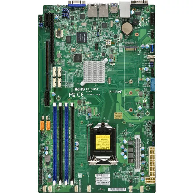 Supermicro MBD-X11SSW-F-B Server Motherboard - 1x Socket H4 LGA-1151 - Intel C236 - 4x DDR4 - RAID - 2x PCIe x16 - Proprietary Form Factor