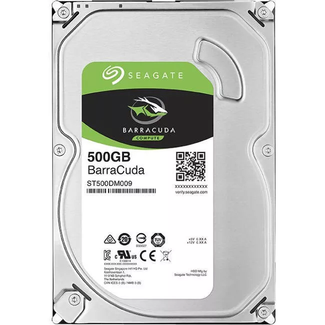 Seagate ST500DM009 BarraCuda Hard Drive - 500 GB - 32 MB - 3.5 - SATA - 7200
