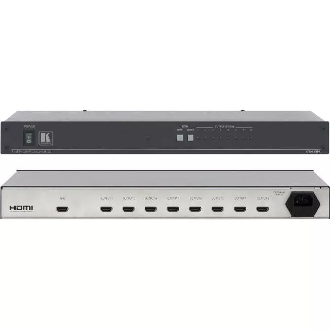 Kramer VM-8H 1x8 HDTV/HDCP HDMI Distribution Amplifier Zoom Rooms Compatible
