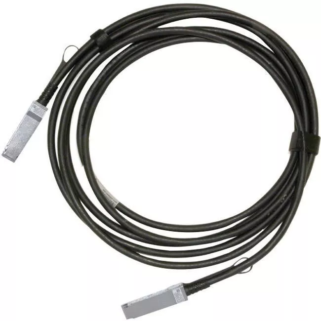 Mellanox MCP1600-C00AE30N Passive Copper Cable, ETH 100GbE, 100Gb/s, QSFP28, 0.5m, Black, 30AWG