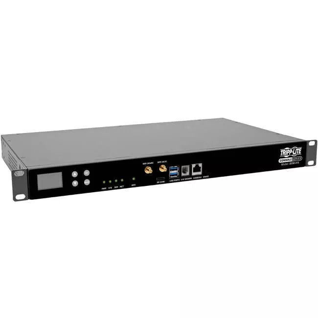 Tripp Lite B098-016 16-Port Console Server USB Ports (2) - Dual GbE NIC 16 Gb Flash SD Card Desktop/1U Rack TAA