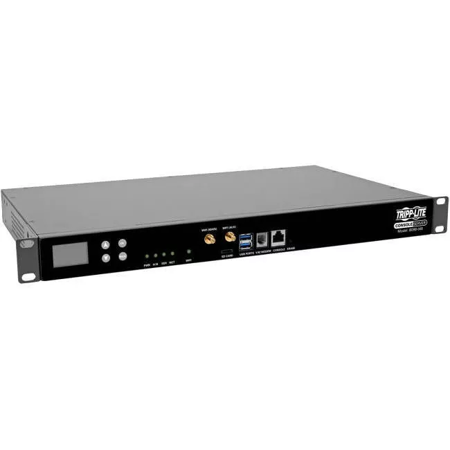 Tripp Lite B098-048 48-Port Console Server USB Ports (2) - Dual GbE NIC 16 Gb Flash SD Card Desktop/1U Rack TAA