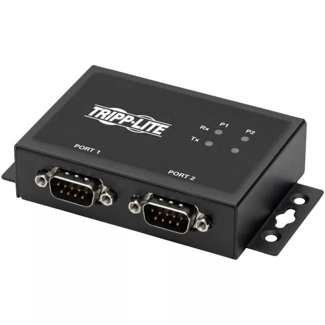 Tripp Lite U208-002-IND 2-Port RS-422/RS-485 USB to Serial FTDI Adapter with COM Retention (USB-B to DB9 F/M)