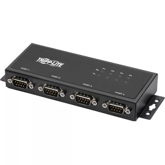 Tripp Lite U208-004-IND 4-Port RS-422/RS-485 USB to Serial FTDI Adapter with COM Retention (USB-B to DB9 F/M)