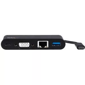 StarTech DKT30CVAGPD USB C VGA Multiport Adapter - Power Delivery Charging (60W) - USB 3.0 - GbE