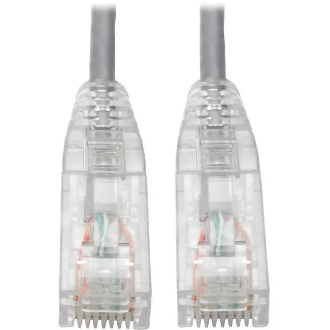 Tripp Lite N201-S02-GY 2' Cat6 UTP Patch Cable (RJ45) - M/M, Gigabit, Snagless, Molded, Slim, Gray