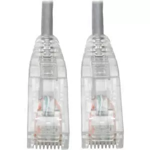 Tripp Lite N201-S05-GY 5 ft Cat6 UTP Patch Cable (RJ45) -M/M, Gigabit, Snagless, Molded, Slim, Gray