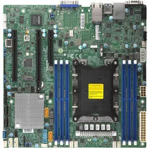 Supermicro MBD-X11SPM-F-B Server Motherboard - 1x Socket P LGA-3647 - Intel C621 - 6x DDR4 - RAID - 1x M.2 - 2x PCIe x16 - Micro ATX