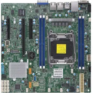 Supermicro MBD-X11SRM-F-B Server Motherboard - 1x Socket R4 LGA-2066 - Intel C422 - 4x DDR4 - RAID - 1x M.2 - 1x PCIe x16 - Micro ATX