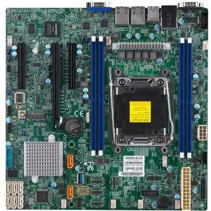 Supermicro MBD-X11SRM-VF-O Server Motherboard - 1x Socket R4 LGA-2066 - Intel C422 - 4x DDR4 - RAID - 1x M.2 - 1x PCIe x16 - Micro ATX