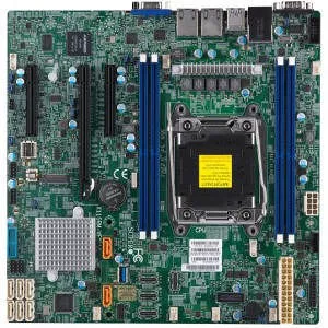 Supermicro MBD-X11SRM-VF-B Server Motherboard - 1x Socket R4 LGA-2066 - Intel C422 - 4x DDR4 - RAID - 1x M.2 - 1x PCIe x16 - Micro ATX