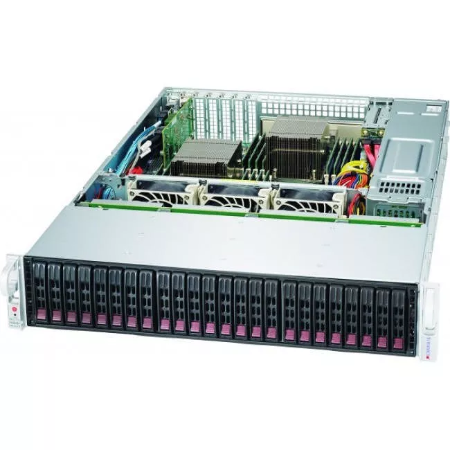 Supermicro CSE-216BE1C4-R1K23LPB SuperChassis - Rack-mountable - Black - 2U - 24 x Bay