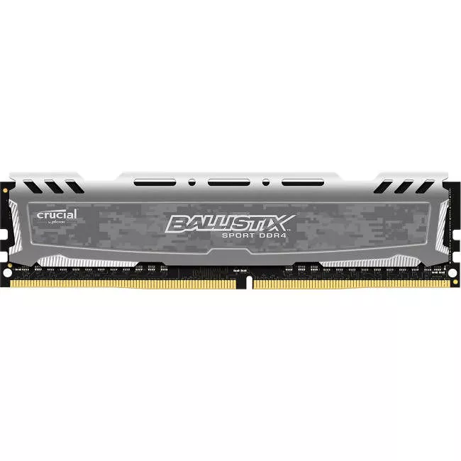 Crucial BLS4G4D26BFSB Ballistix Sport LT Gray 4GB DDR4-2666 UDIMM - 2666 MHz - Non-ECC - Unbuffered