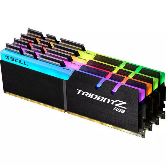G.SKILL F4-3600C17Q-64GTZR Trident Z 64GB (4x16GB) 3600 MHz DDR4 SDRAM Memory - Non-ECC, Unbuffered