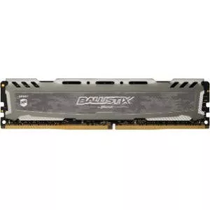 Crucial BLS8G4D26BFSBK Ballistix Sport LT Gray 8GB 2666 MHz DDR4-2666 UDIMM - Non-ECC - Unbuffered
