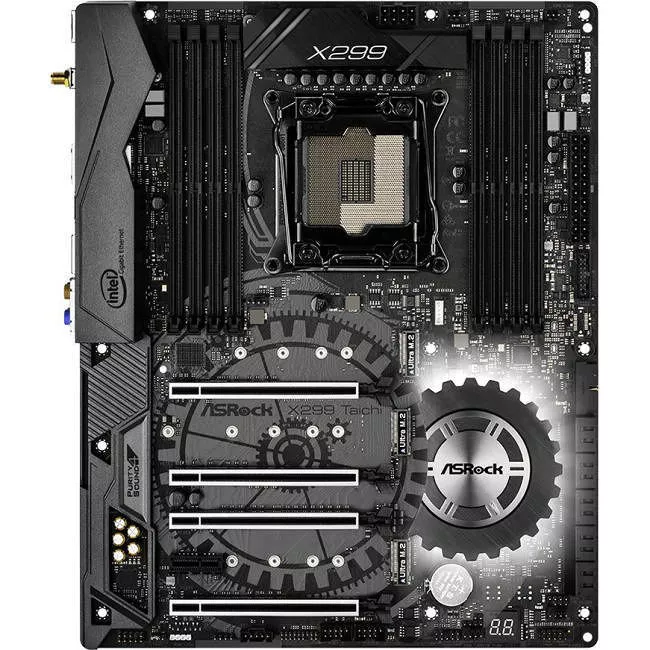 ASRock X299 TAICHI Desktop Motherboard - 1x Socket R4 LGA-2066 - Intel X299 - 8x DDR4 - RAID - 3x M.2 - 4x PCIe x16 - Wi-Fi - ATX